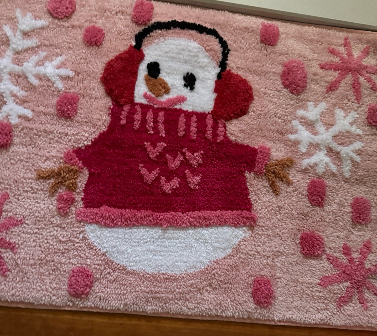 Christmas snowman betsy johnson mat