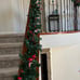 9 FT LED Christmas Garland with Pinecones Red Berries Bows