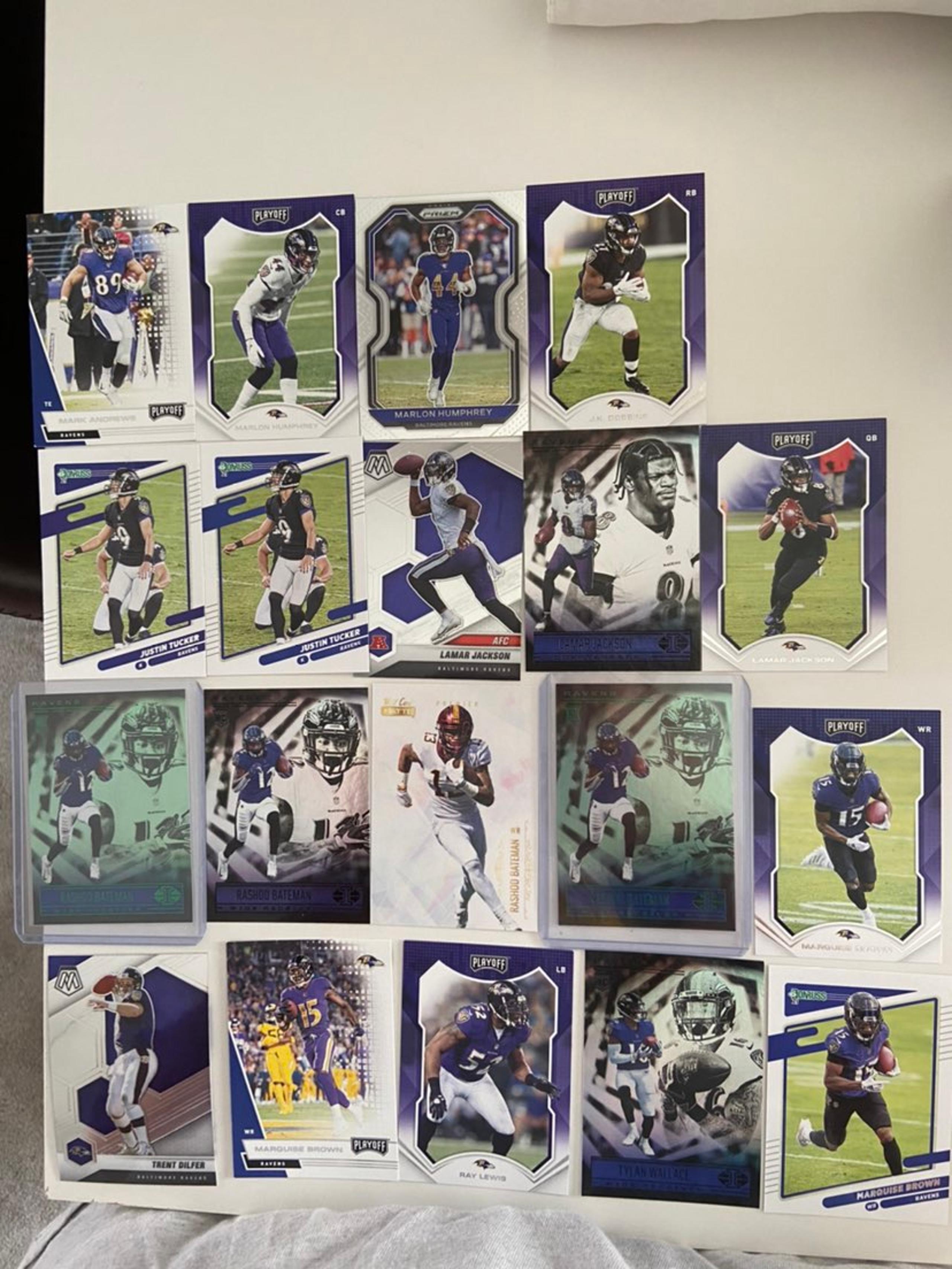 Baltimore Ravens NFL Card Lot