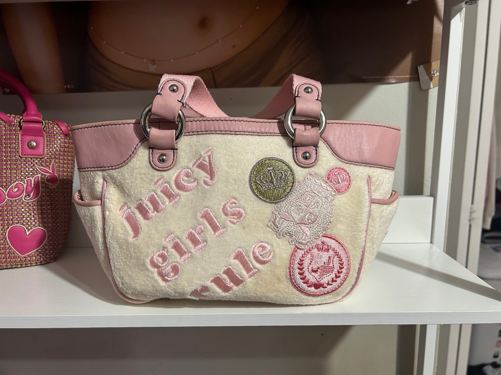 *RARE* Juicy girls rule pink and white bag!