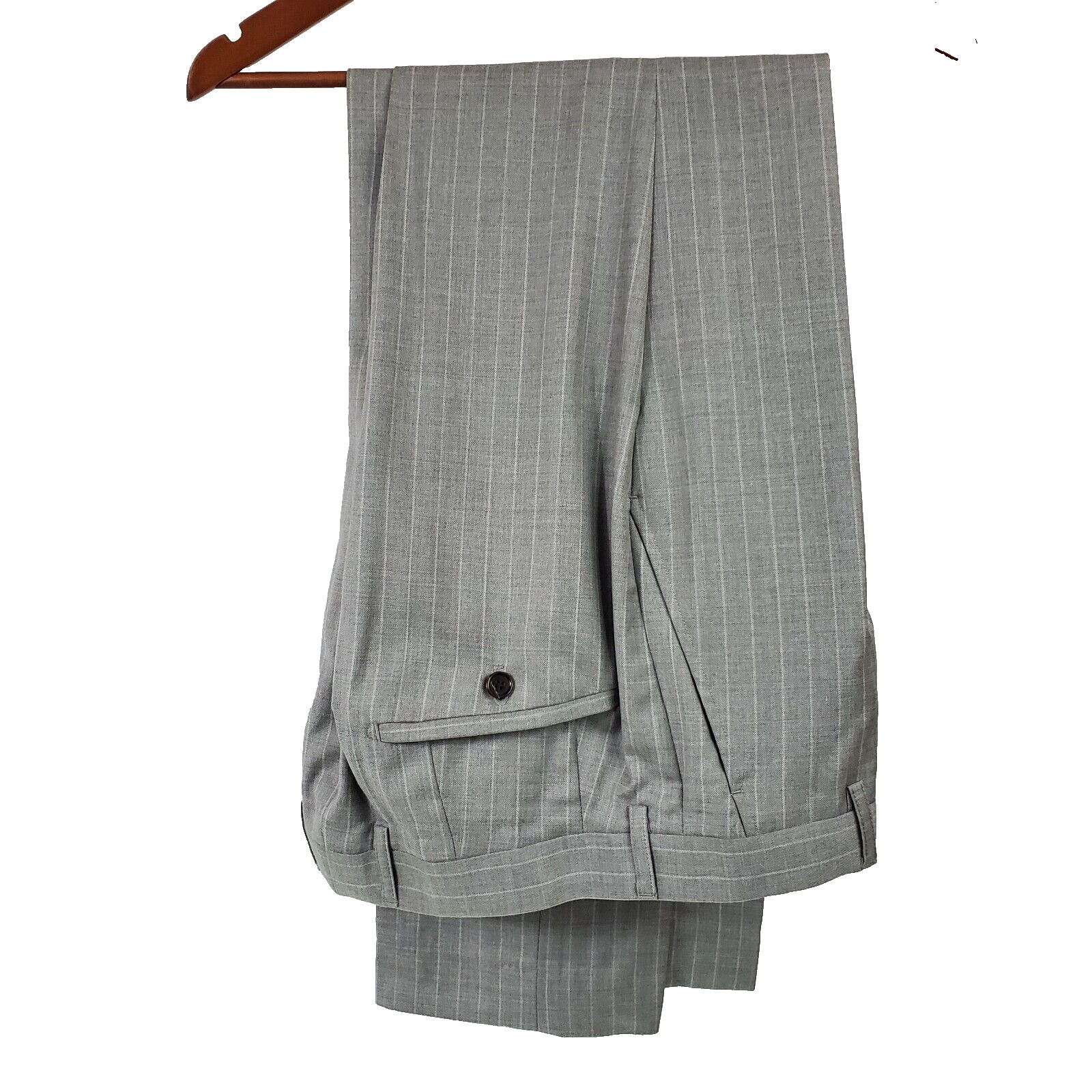 Drago Vantage Suit Pants Super 130's Men's 33X31 Gray Plaid Wedding Prom Blazer