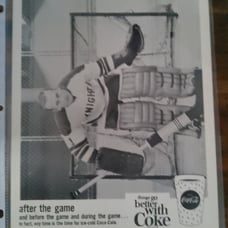 1966-67 hockey Coca-Cola Wayne Rutledge photo