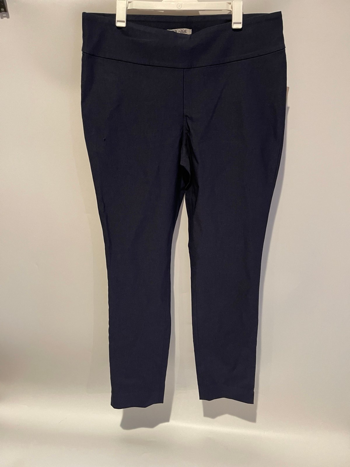 NIC+ZOE Women's Slim Wonderstretch Pant DkIndigo 10 Small Snag Show In Picture