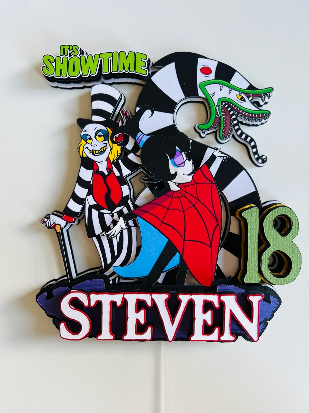 Beetlejuice Cake Topper