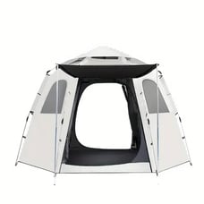 Camping Tent 4 Person Instant Pop Up Tent, Waterproof Family Tent for Camping