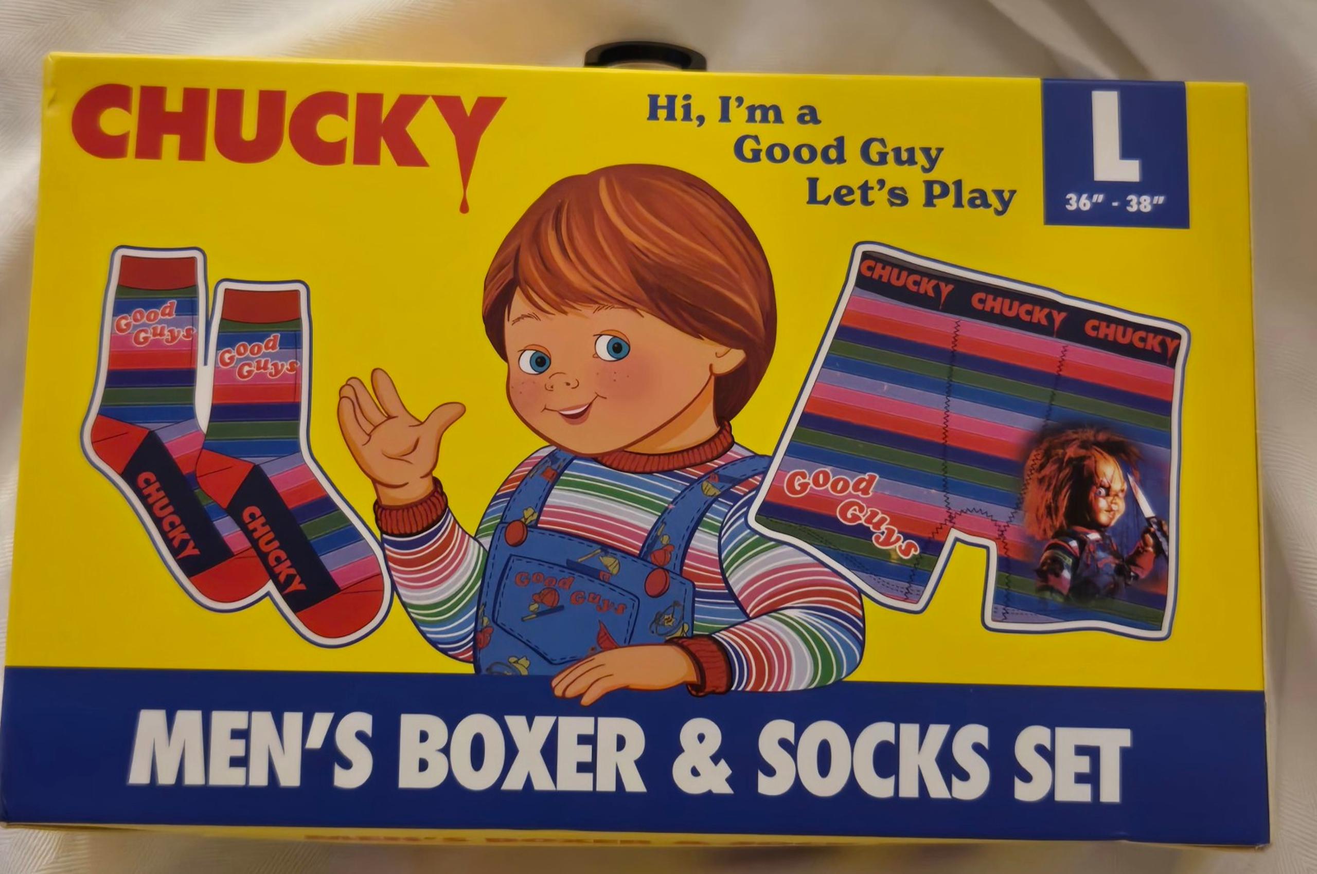 Chucky boxer briefs and Socks set new in package
