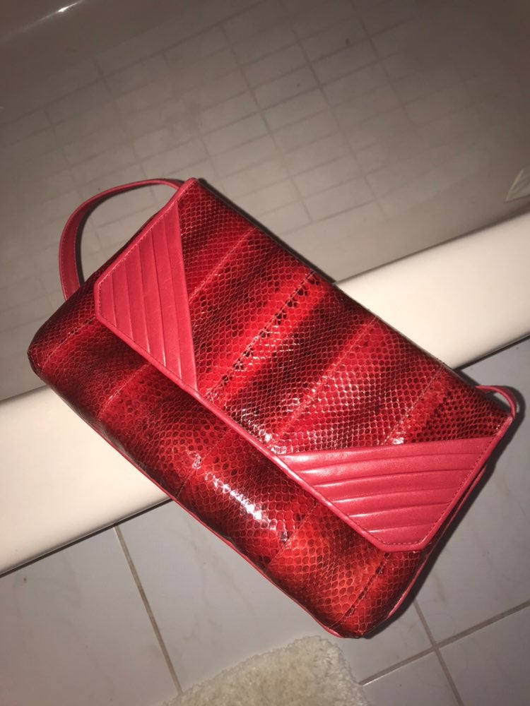 Red Clutch Made In Spain