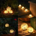 Garden Solar Lights Decorative, 2 Pack Cracked Glass Solar Ball Lights Outdoor