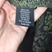 Misook M Heritage Fit Open Front Green Black Cardigan Sweater Jacket