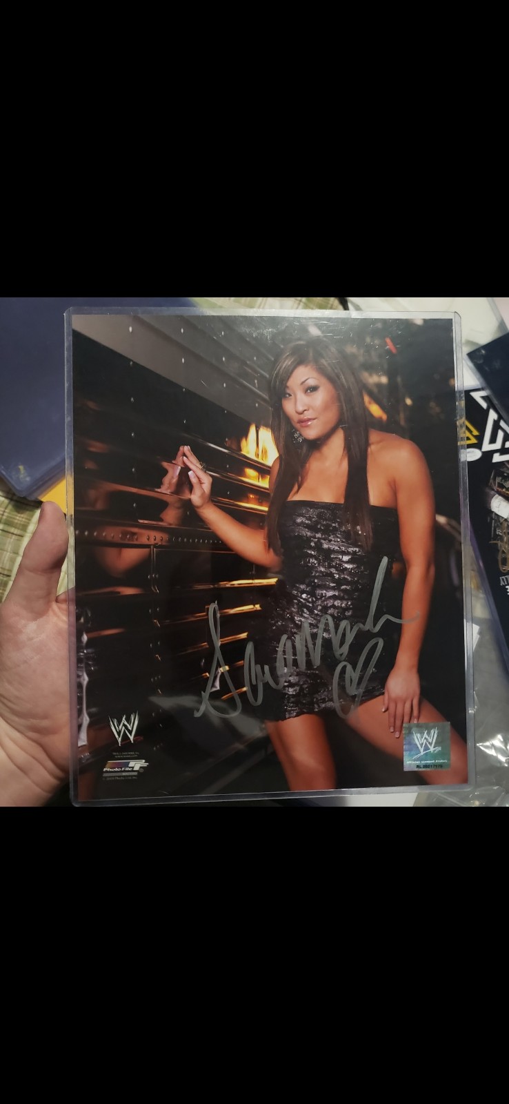 Wwe Savanah autograph photo file