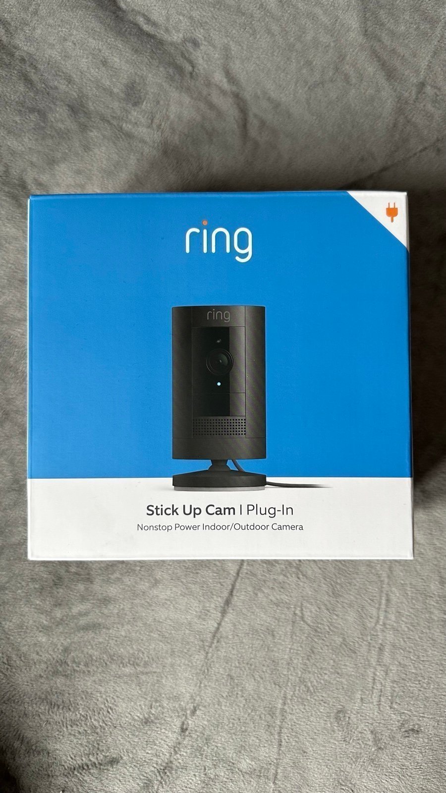 Ring Stick Up Cam Plug-In | Weather-Resistant Outdoor Camera, Live View,