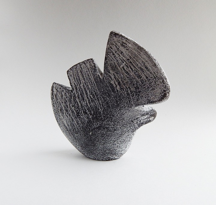 Ceramic sculpture dove\