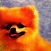Hand Textured Canvas Print of Oil Painting POMERANIANS in Rebecca Wang Style