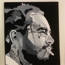 Post Malone Painting