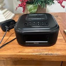 iHomeAlarm Clock with Wireless Charging, Bluetooth Speaker, USB Charger