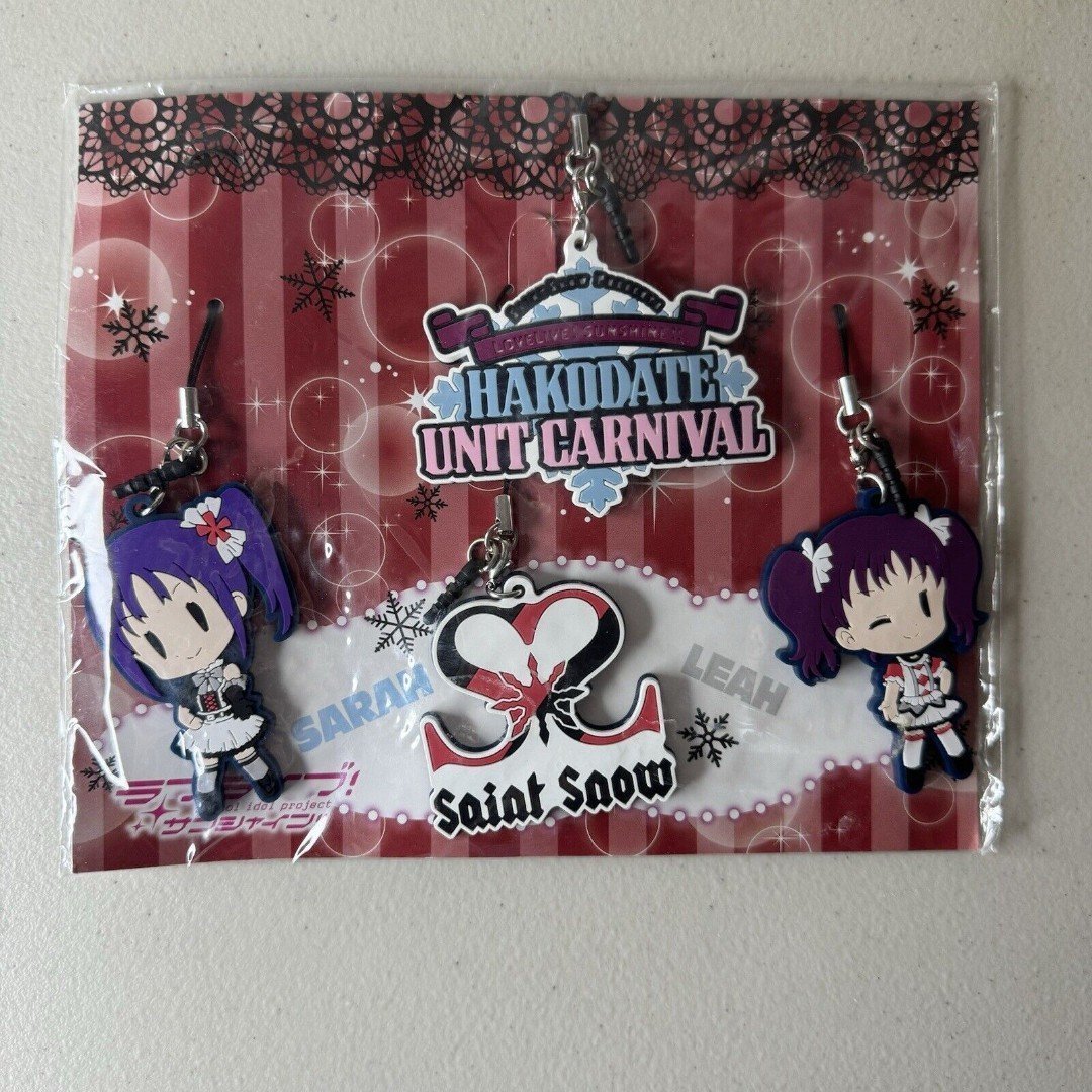Saint Snow Love Live Sunshine Keychains Hakodate Unit Carnival Sarah Leah