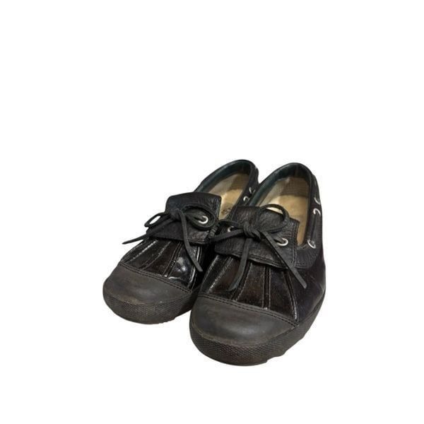 UGG Australia Black Ashdale Slip on Patent Leather Waterproof Duck Boots 6.5