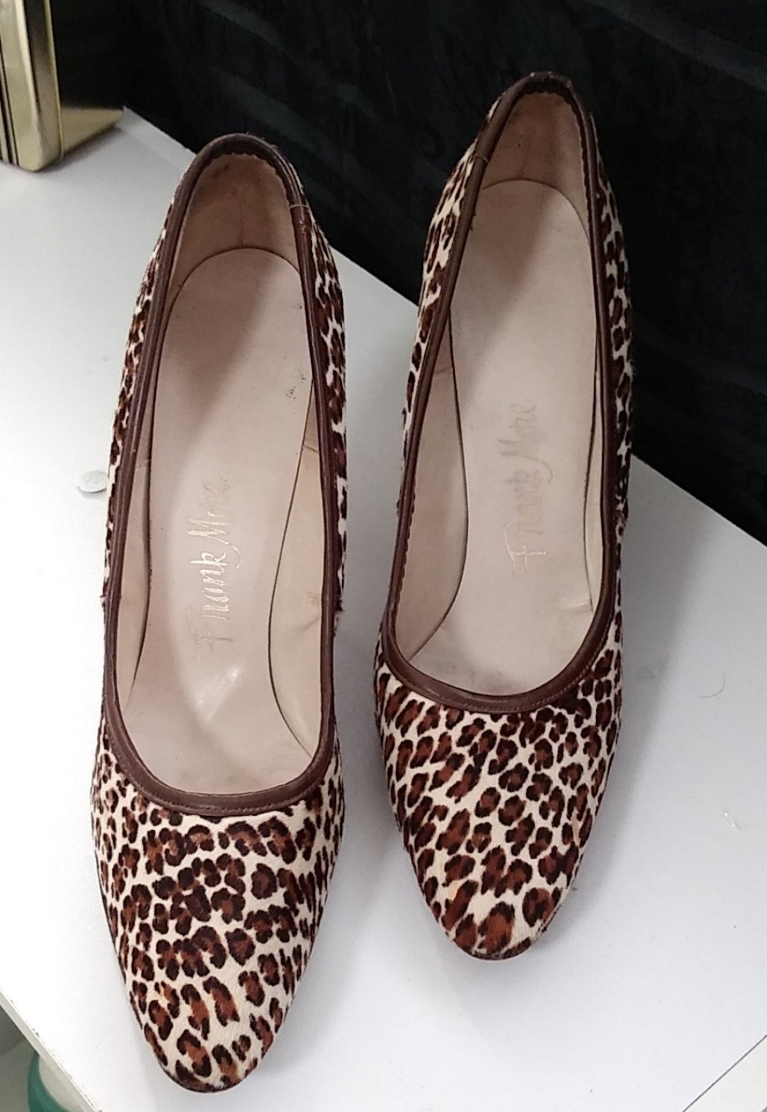 RARE FIND Vintage 1950'S - 60'S Frank More Leopard Print Stiletto Heels
