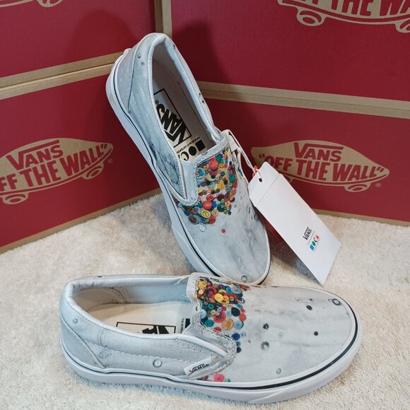 Vans MOMA Men's 3.5/Women's 5 Slip On Flowers in the Attic Brenna Young blood