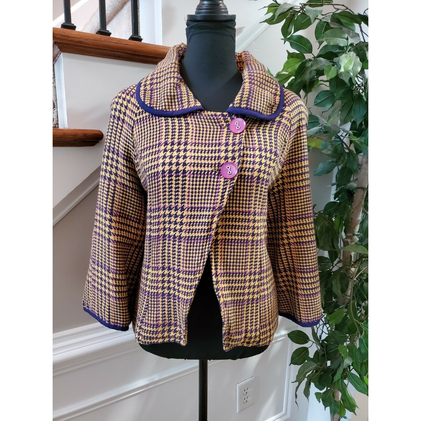 NWT ANTHROPOLOGIE Dimri 100% Cotton Collared Long Sleeve Button Coat