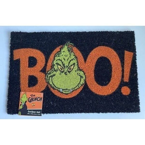 The Grinch Doormat Welcome Coir Mat Porch Halloween Vampire BOO Door Mat NEW