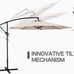 10 ft Patio Umbrella Outdoor with 8 Sturdy Ribs