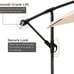 10 ft Patio Umbrella Outdoor with 8 Sturdy Ribs