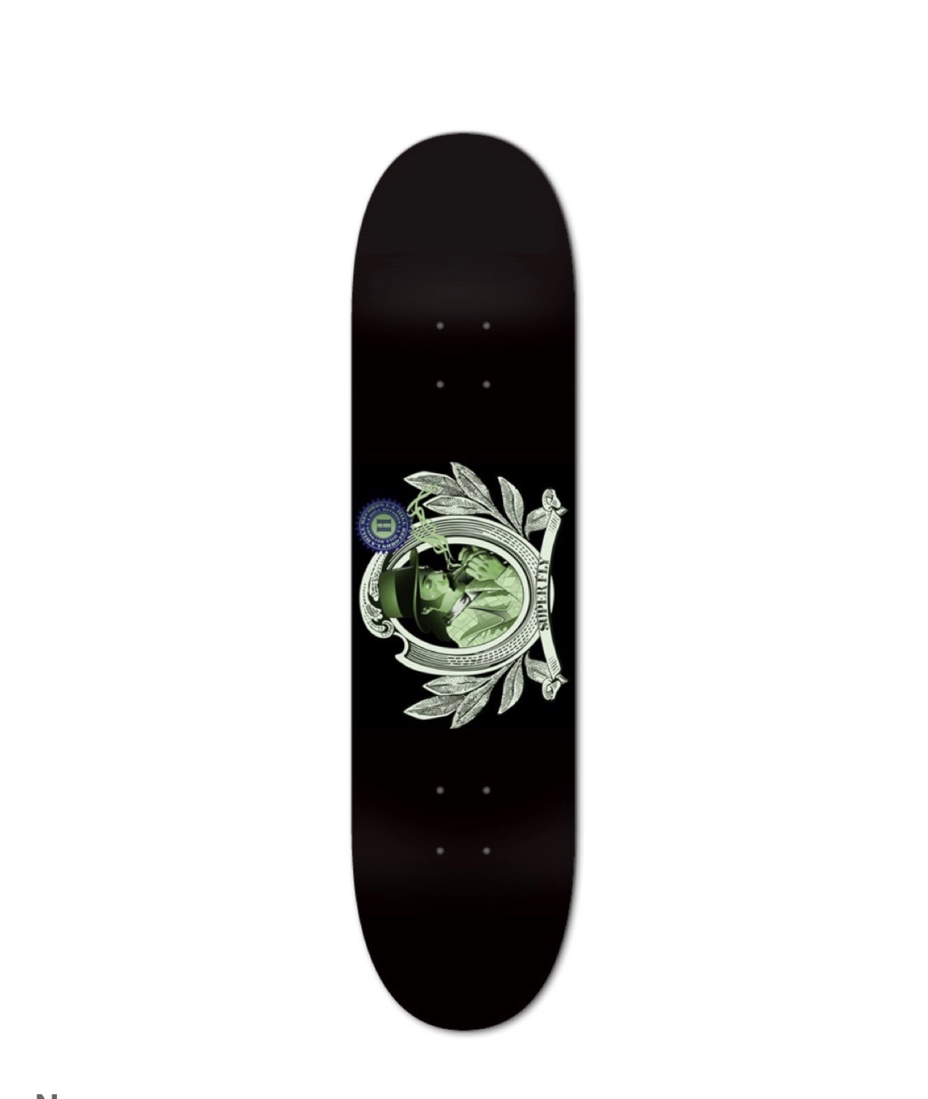 FLY Skateboard DECK Black new available in sizes: 8.50 Made w