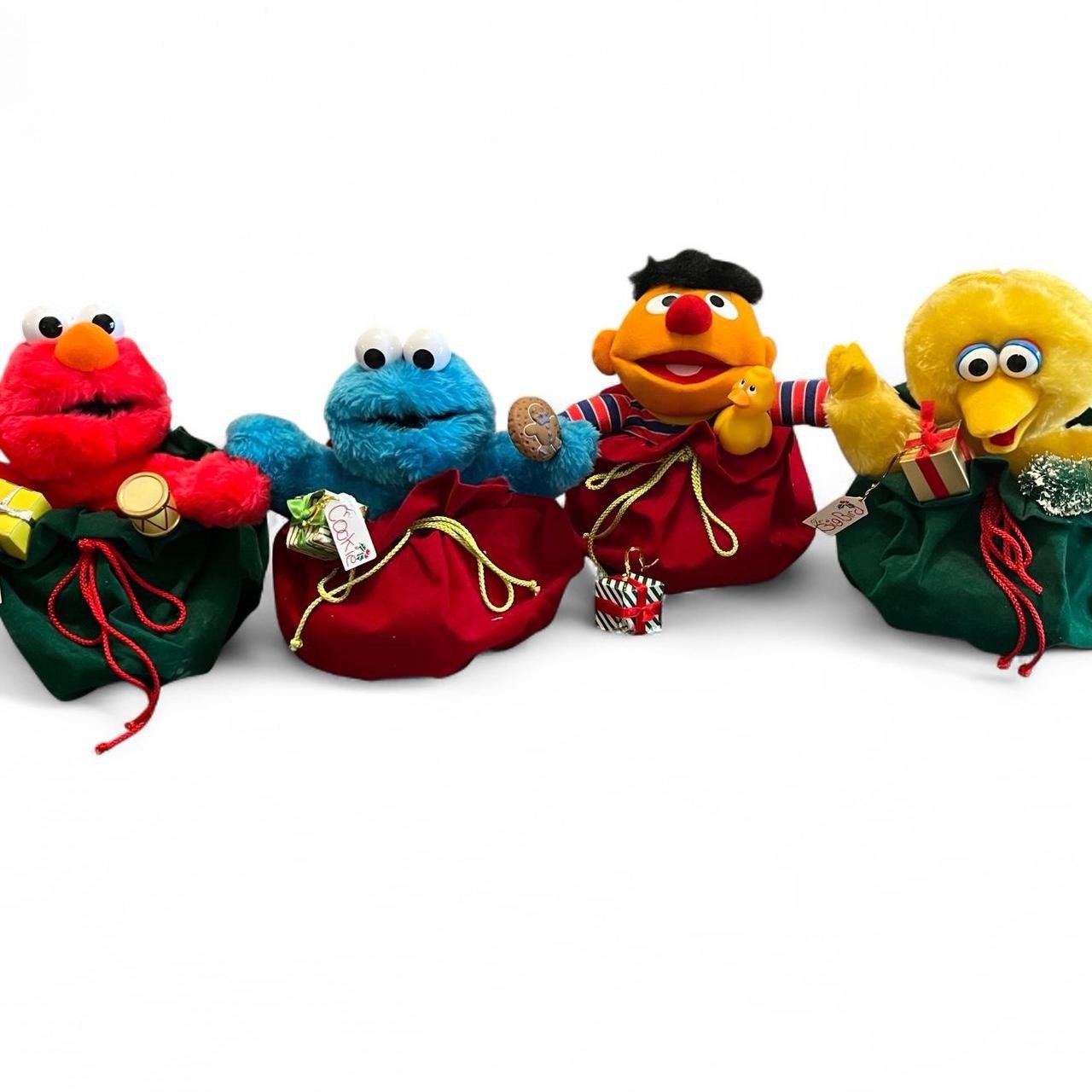 TELCO MOTIONETTE SESAME STREET CHRISTMAS SINGS MOVES 15” TESTED WORKS 1998