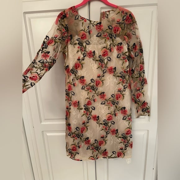Marchesa Notte Floral Dress