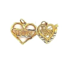 14k Special & I Love You Pendants