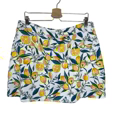 Tail Women's XL Lemon Print Athleisure Golf Skort with Pockets