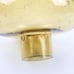 Yellow Air Bubbled Art Glass Lamp Shade Curvy Bottom Yellow Light Shade