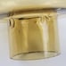 Yellow Air Bubbled Art Glass Lamp Shade Curvy Bottom Yellow Light Shade