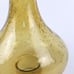 Yellow Air Bubbled Art Glass Lamp Shade Curvy Bottom Yellow Light Shade