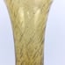 Yellow Air Bubbled Art Glass Lamp Shade Curvy Bottom Yellow Light Shade