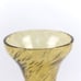 Yellow Air Bubbled Art Glass Lamp Shade Curvy Bottom Yellow Light Shade