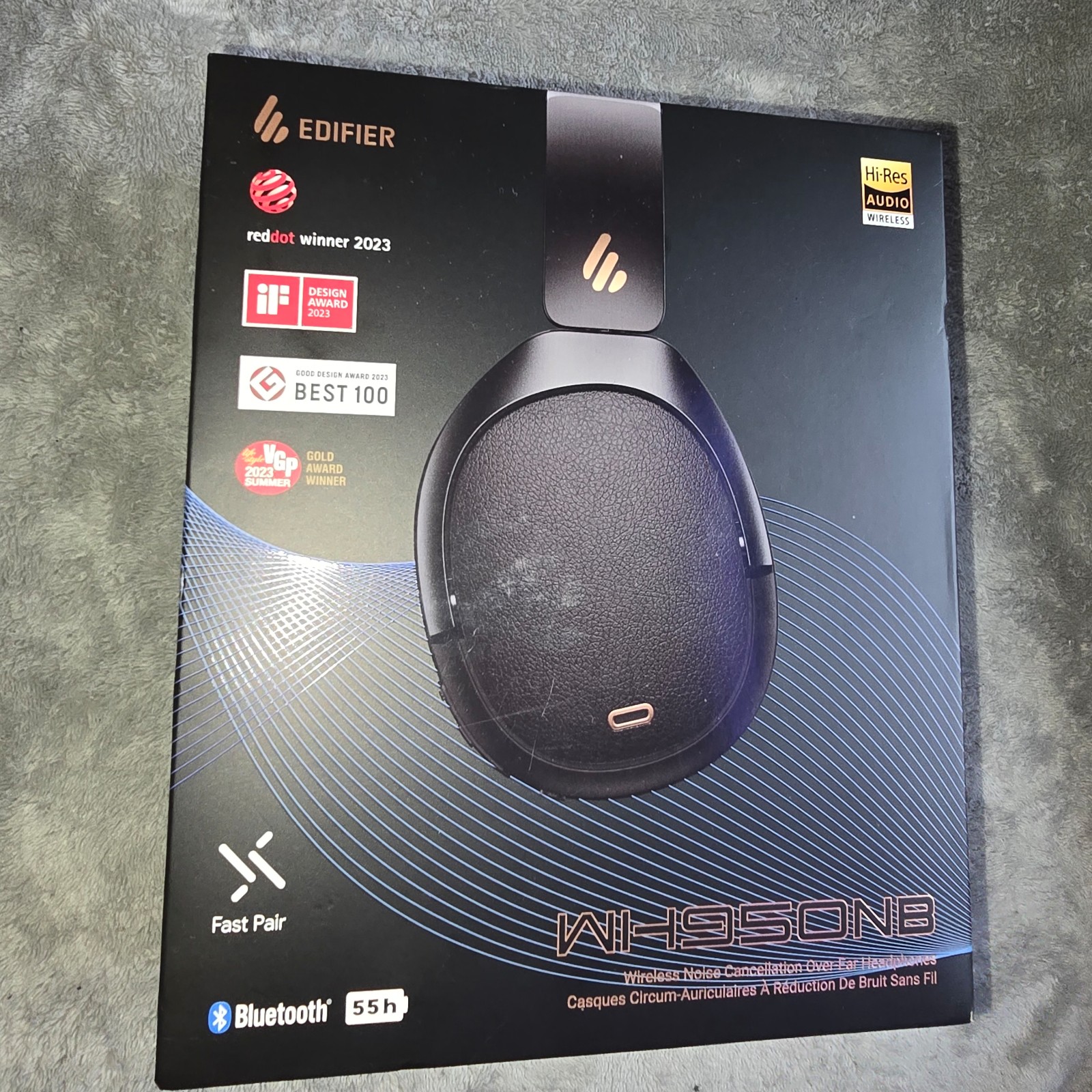 Edifier WH950NB Wireless Headphones - Active Noise Cancelling Headsets Bluetooth