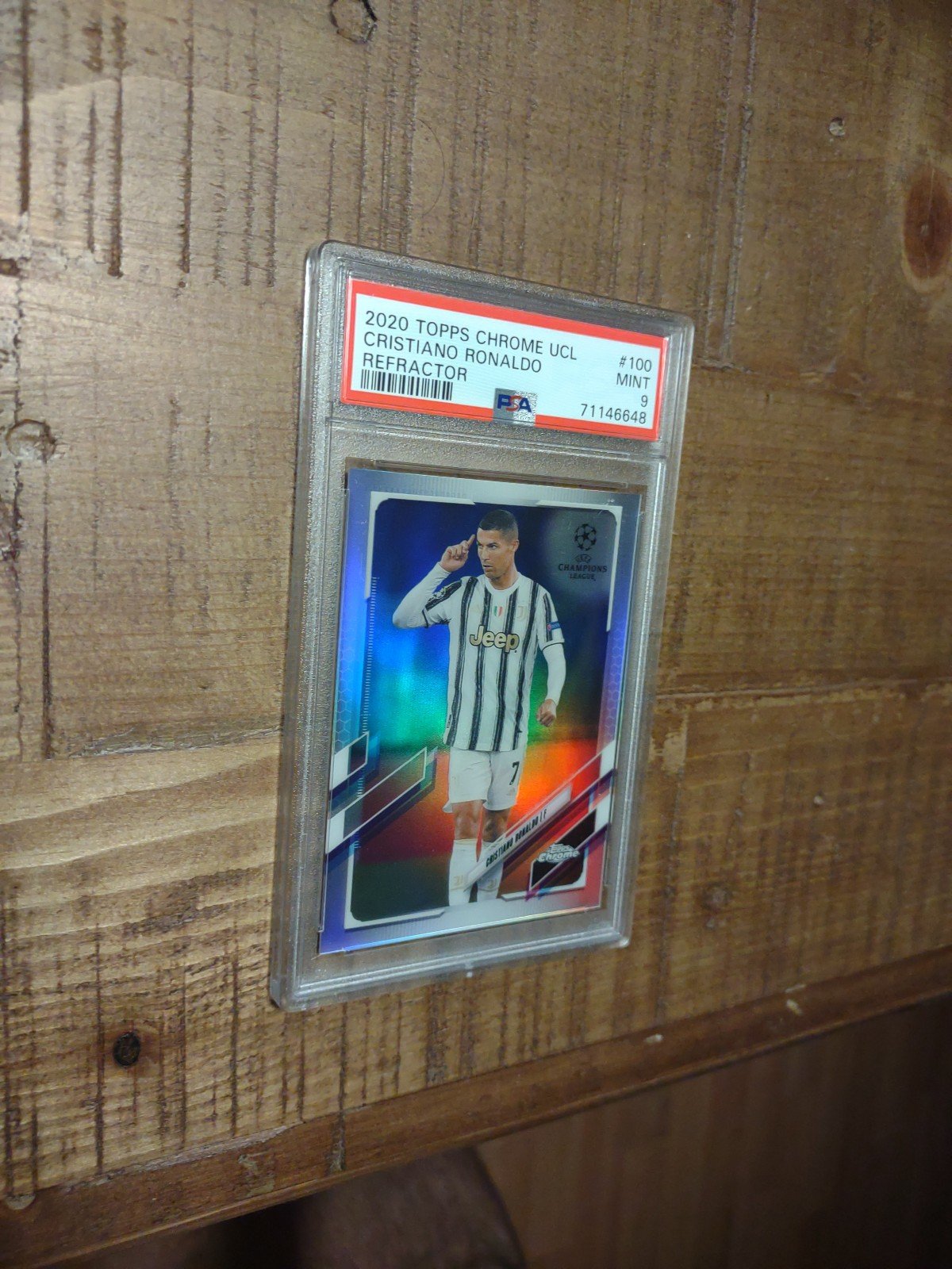 Cristiano Ronaldo Topps Chrome Refractor PSA 9