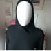 Beyond Yoga waffle knit hooded sweater In black color Size Large