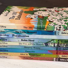 Lot of 9 Walt Disney Oversized Gallery Books