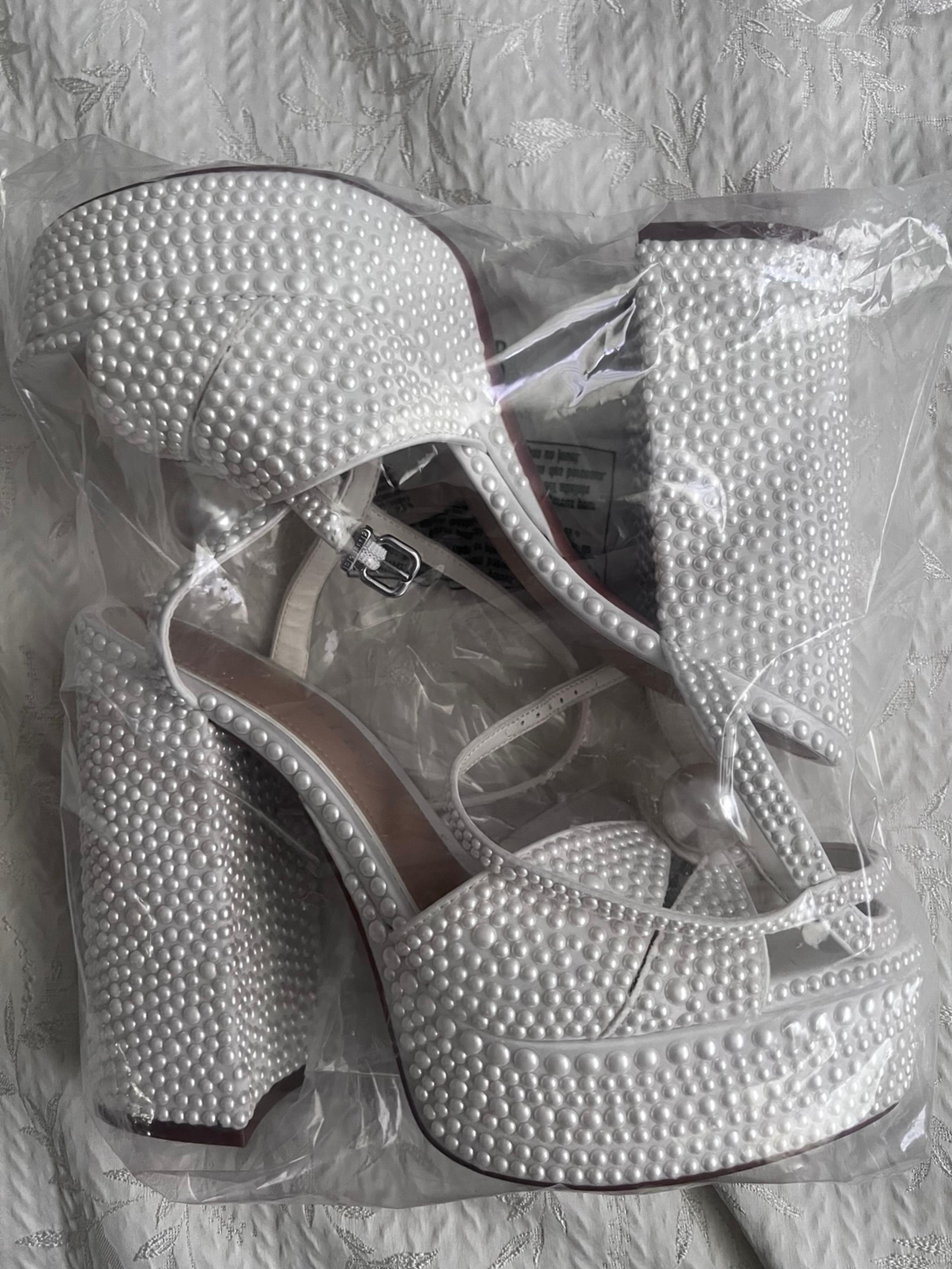 Gianni Bini Bridal Pearl Platform Heels KemaraTwo