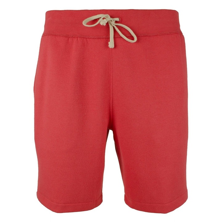 Polo Ralph Lauren Men's Size Medium Red Fleece Drawstring Athletic Shorts