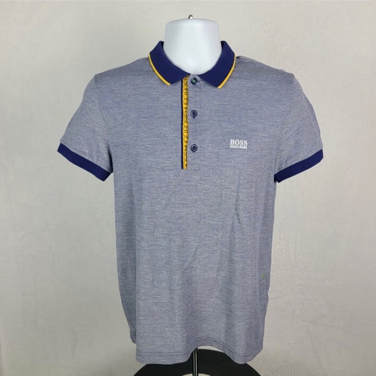 NWOT’S Hugo Boss Slim Fit Polo Shirt With Branded Bracket Men’s Size Large