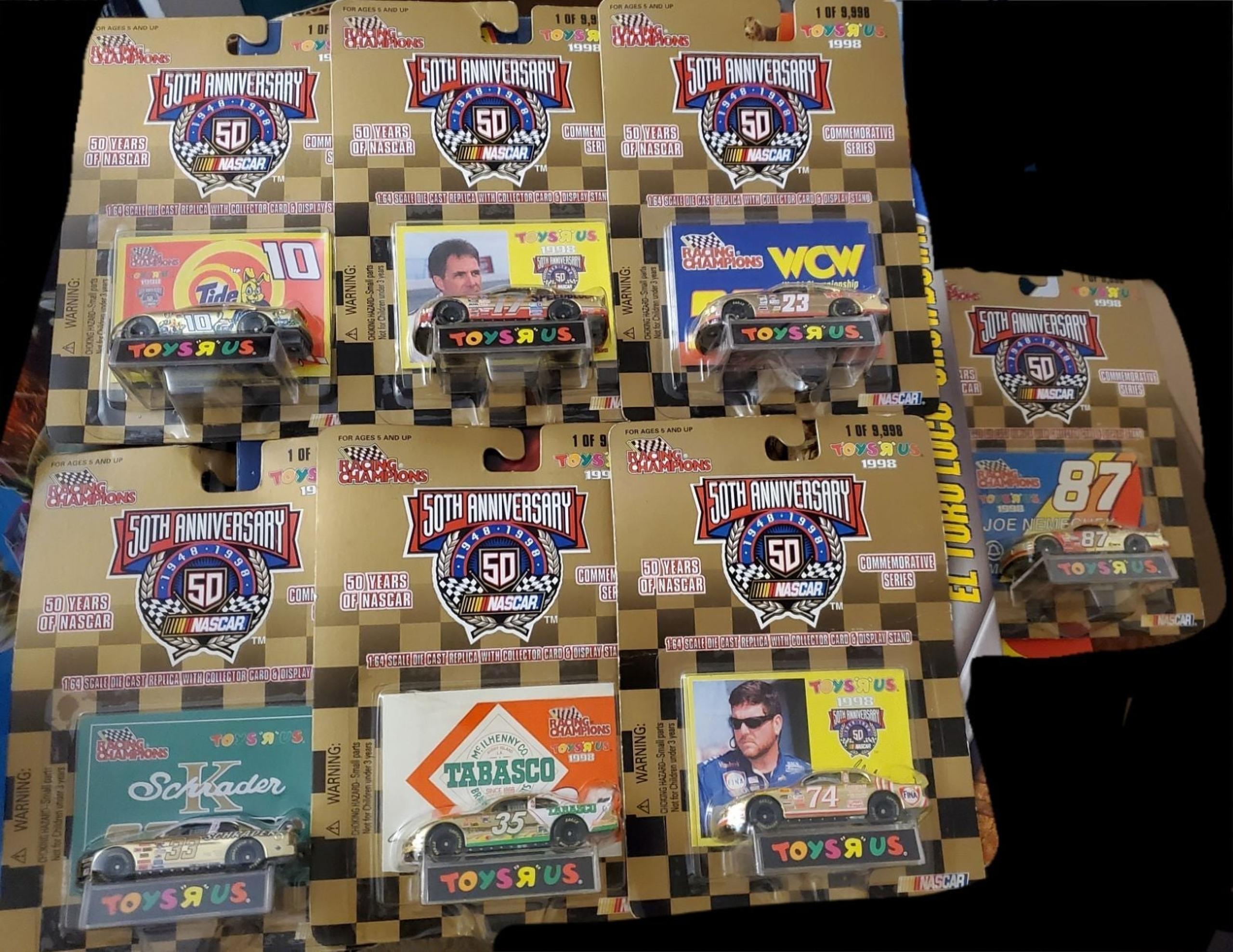 1998 Nascar diecast 50th anniversary bundle 1:64 scale