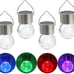 Garden Solar Lights,Evhome 4 Pack Hanging Solar Lights Multi-Color Outdoor LED