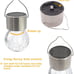 Garden Solar Lights,Evhome 4 Pack Hanging Solar Lights Multi-Color Outdoor LED