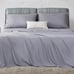 Bamboo Sheets 4 Pieces Set Deep Pocket Breathable Sheet Gray