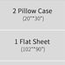 Bamboo Sheets 4 Pieces Set Deep Pocket Breathable Sheet Gray