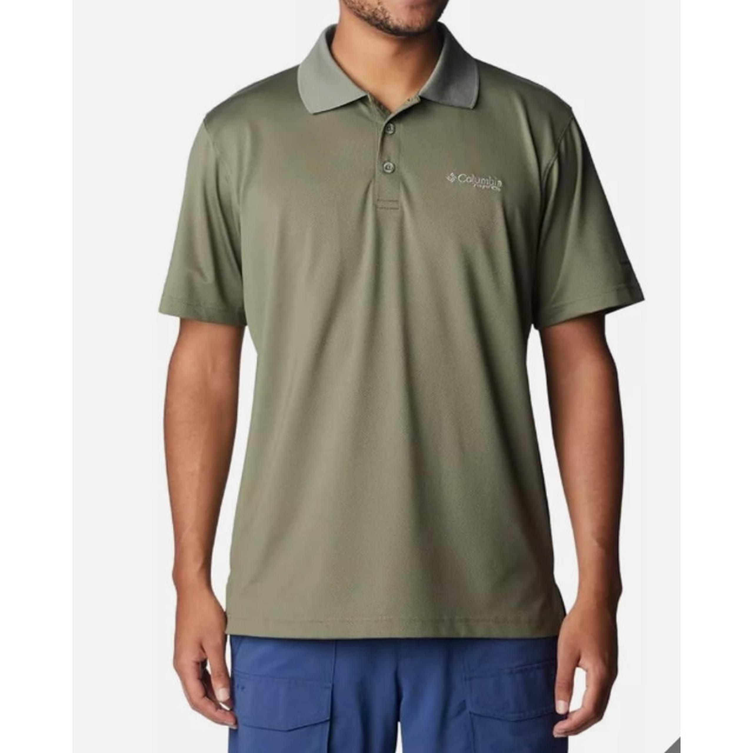 Columbia Men's Low Drag Offshore Polo XXL Omni-Shade 2TG Fishing Cypress